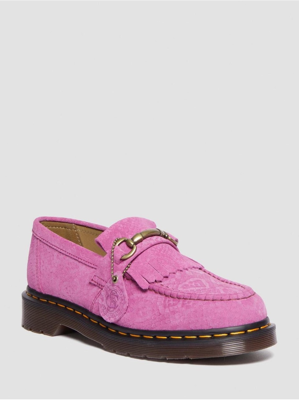 Dr. Martens ADRIAN SNAFFLE REPELLO EMBOSS SUEDE KILTIE LOAFERS
